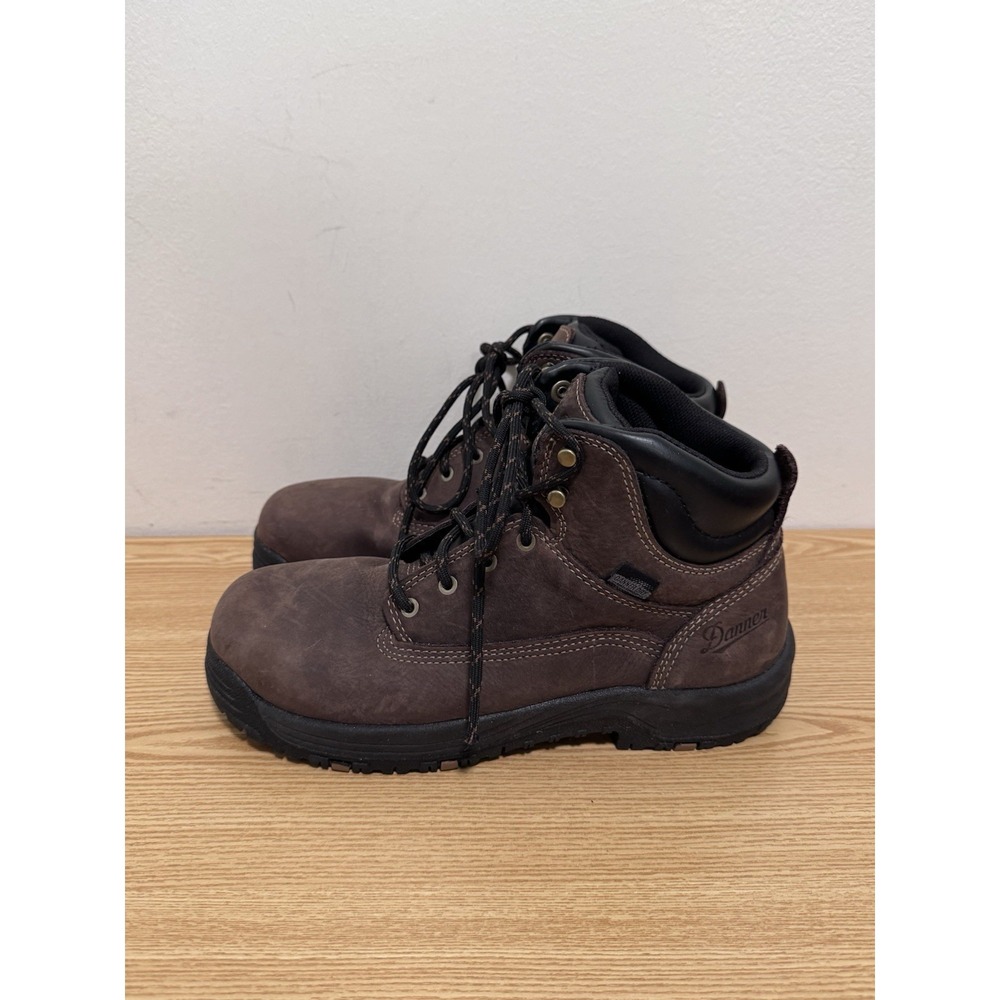 Danner Caliper 5 Boots Womens Size 7.5 Brown Leather Ankle Workwear Lined 19455